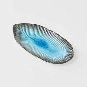 Sky Blue Medium Oval Plate