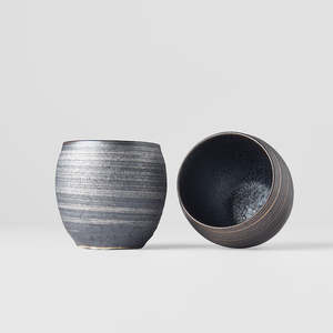 Silver Bronze Sho-Chu Cup Set