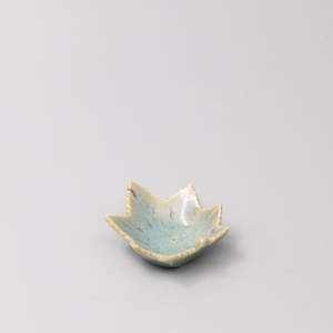 Sauce Dishes: Mint Green Maple Leaf Sauce Dish