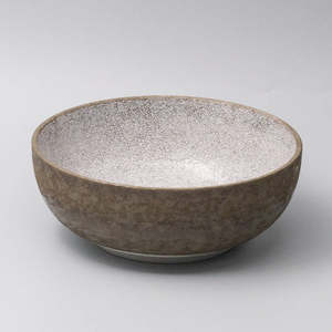 Crazed Grey: Crazed Grey Deep Serving Bowl
