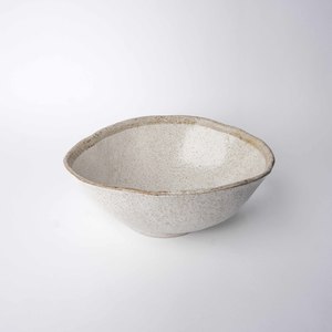 Large Bowls: Flax Uneven Bowl