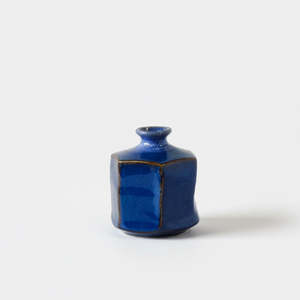 Blues: Blue Hexagon Vase