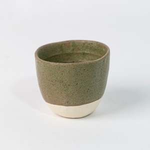Drinkware: Matcha Green Lopsided Tea Mug