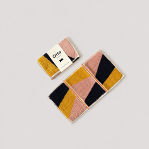 Japanese Cloths Towels: Pink Stack Otta Compact Towel