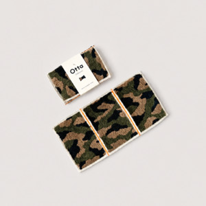 Japanese Cloths Towels: Green Camo Otta Compact Cloth