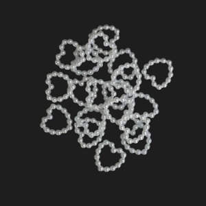 Nail Art: Pearl Heart Charms