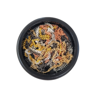 Metal Embellishments: Mixed Metal Chain Pot