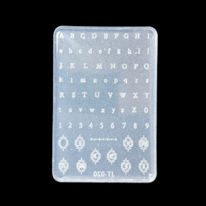 Silicone Nail Art Mold - Letters/Numbers