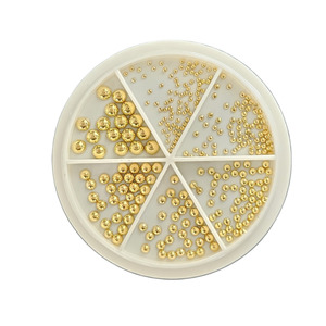 Metal Caviar Beads: Metal Flatback Caviar Beads