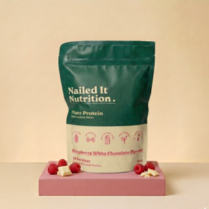 Raspberry White Chocolate Plant Protein
