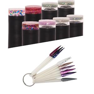 Gel Systems: Gel Polish Glitter Colour Collection | Glitter Nail Polish