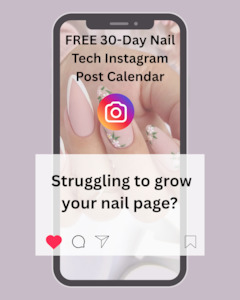 Courses: FREE 30-Day Nail Tech Instagram Post Calendar