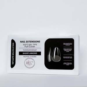 NFS Soft Gel Nail Tips – Full Cover - Short Almond - AUD