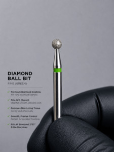 Prep Tools And: Green Diamond Ball Bit (Fine)