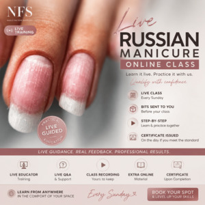 LIVE ONLINE RUSSIAN MANICURE CLASS