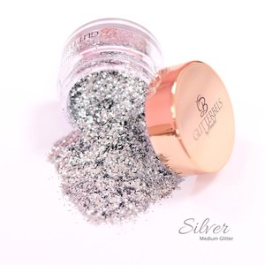 Glitterbels Loose Glitter: Silver (medium)