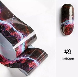 Nail Foils: Nail foils dark space