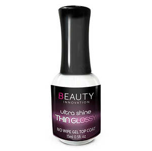 Base Top Coats: BI Gel Top Coat - Ultra Shine Thin Glossy Glass (no wipe)