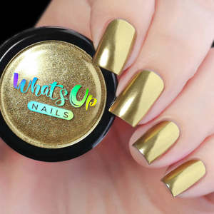 Nail Art: Whats Up Nails - Chrome Powder - Gold