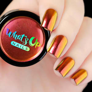 Nail Art: Whats Up Nails - Chrome Powder - Sunset