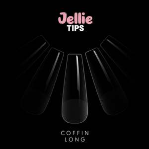 Nail Tips: Halo Jellie Nail Tips - Coffin Long