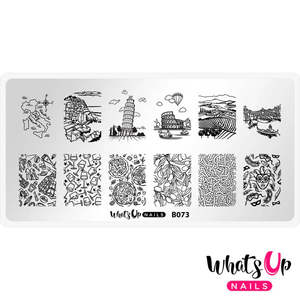 Whats Up Nails - Stamping Plate - Ciao Italia