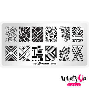Whats Up Nails - Stamping Plate - Geo-Radical