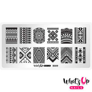Whats Up Nails - Stamping Plate - Lost in Aztec