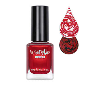 Art: Whats Up Nails - Stamping Polish - Hotter than Red