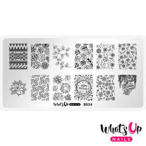 Whats Up Nails - Stamping Plate - Deck the Nails