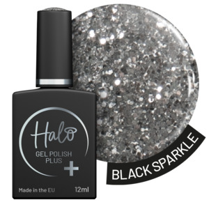 Greys And Blacks: Halo Gel Polish Plus - Black Sparkle