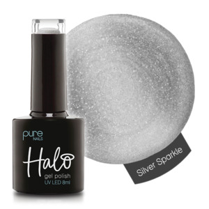 Whites And Silvers: Halo Gel Polish 8ml Silver Sparkle