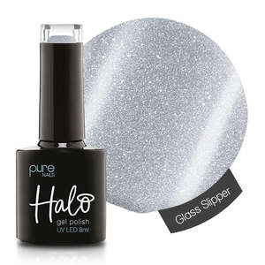 Whites And Silvers: Halo Gel Polish 8ml Glass Slipper