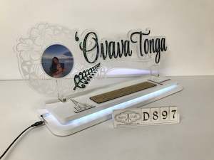 Tongan Keys: D897 Clear Acrylic Tongan 21st Key