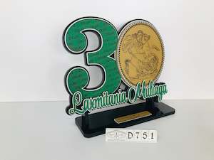 Birthday Plaques: D751 30th Birthday key