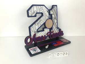 Birthday Plaques: D705 Samoan 21st Plaque