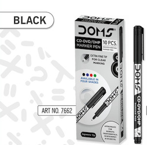 Products: 7662 - DOMS CD-DVD/OHP MARKER PEN - BLACK - Naman Limited