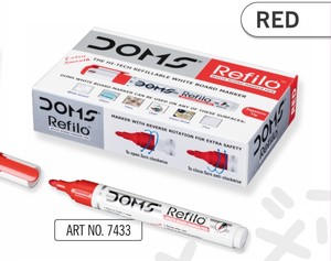 Products: 7433 - DOMS REFILO WHITE BOARD MARKER - RED - Naman Limited