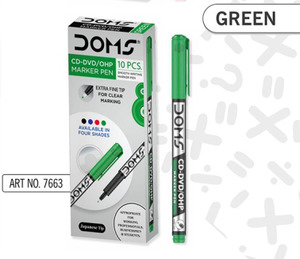Products: 7663 - DOMS CD-DVD/OHP MARKER PEN - GREEN - Naman Limited