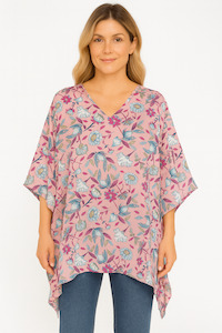 Abstract Modal Satin Kaftan