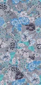 Floral Modal Satin Kaftan