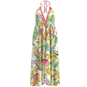 Floral Knotted Beach Dress.