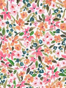 Floral Modal Satin Kaftan