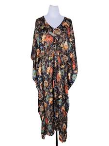 Kaftan Dress: Australian Coastal Modal Satin Kaftan