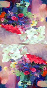 Kaftan Tunic: Floral Silk Long Kaftan