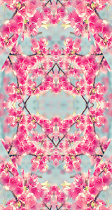 Kaftan Tunic: Floral Pure Silk Long Kaftan