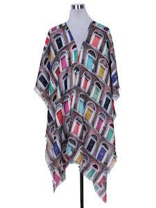 Wool Cape: Architectural Merino Wool Travel Cape