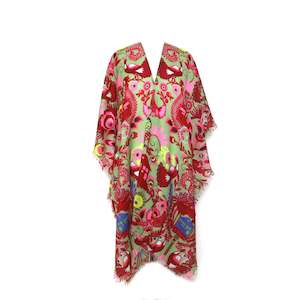 Abstract Merino Wool Travel Cape