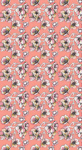 Floral Merino Wool Travel Cape