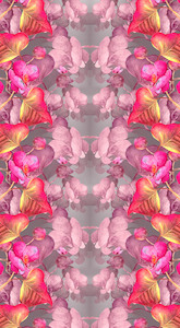 Floral Merino Wool Travel Cape